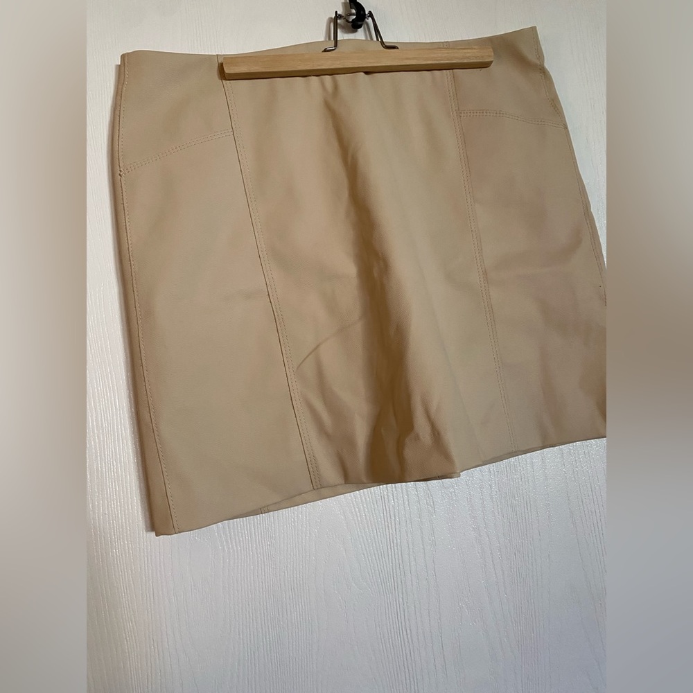 Faux Leather Mini Skirt by LOFT